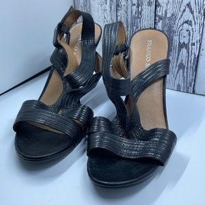 Franco Sarto. black heels. Worn once. Size EU39
